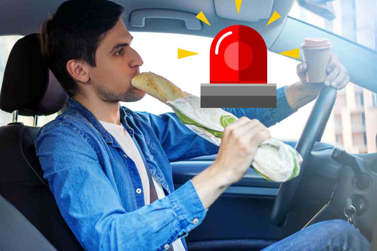 mangiare in auto rischi